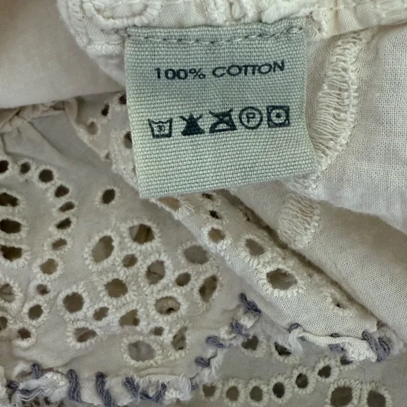 Magnolia Pearl Hermione Eyelet Blouse TOP 2194-MOON-OS - Picture 10 of 16